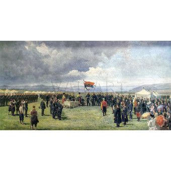 РЕПРОДУКЦИИ НА КАРТИНИ Връчване на Самарското знаме на българските опълченци 1877 (1880)